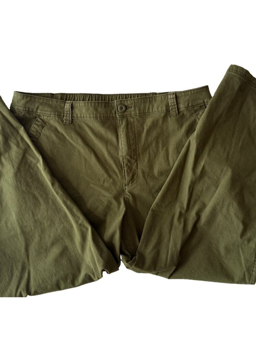 Old Navy Womens XL Green OG Chinos Baggy Pants High Rise Casual Trendy